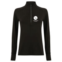 Lorna Marie Fitness  - Ladies Long Sleeve Zip Neck Performance Top Thumbnail